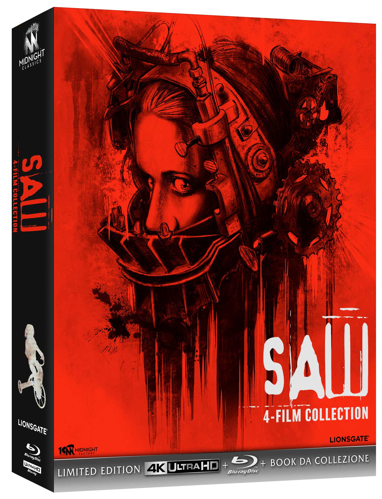 Saw 4-Film Collection - Limited Edition (4 4K Ultra HD + 4 Blu-Ray Disc + 4 Card + Booklet)
