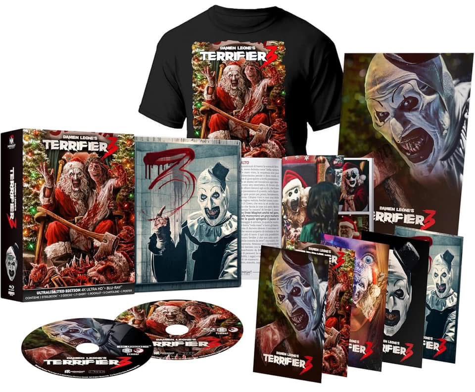 Terrifier 3 - Edizione Collector's  (4K Ultra HD + Blu-Ray Disc + Maglietta + Poster - SteelBook)