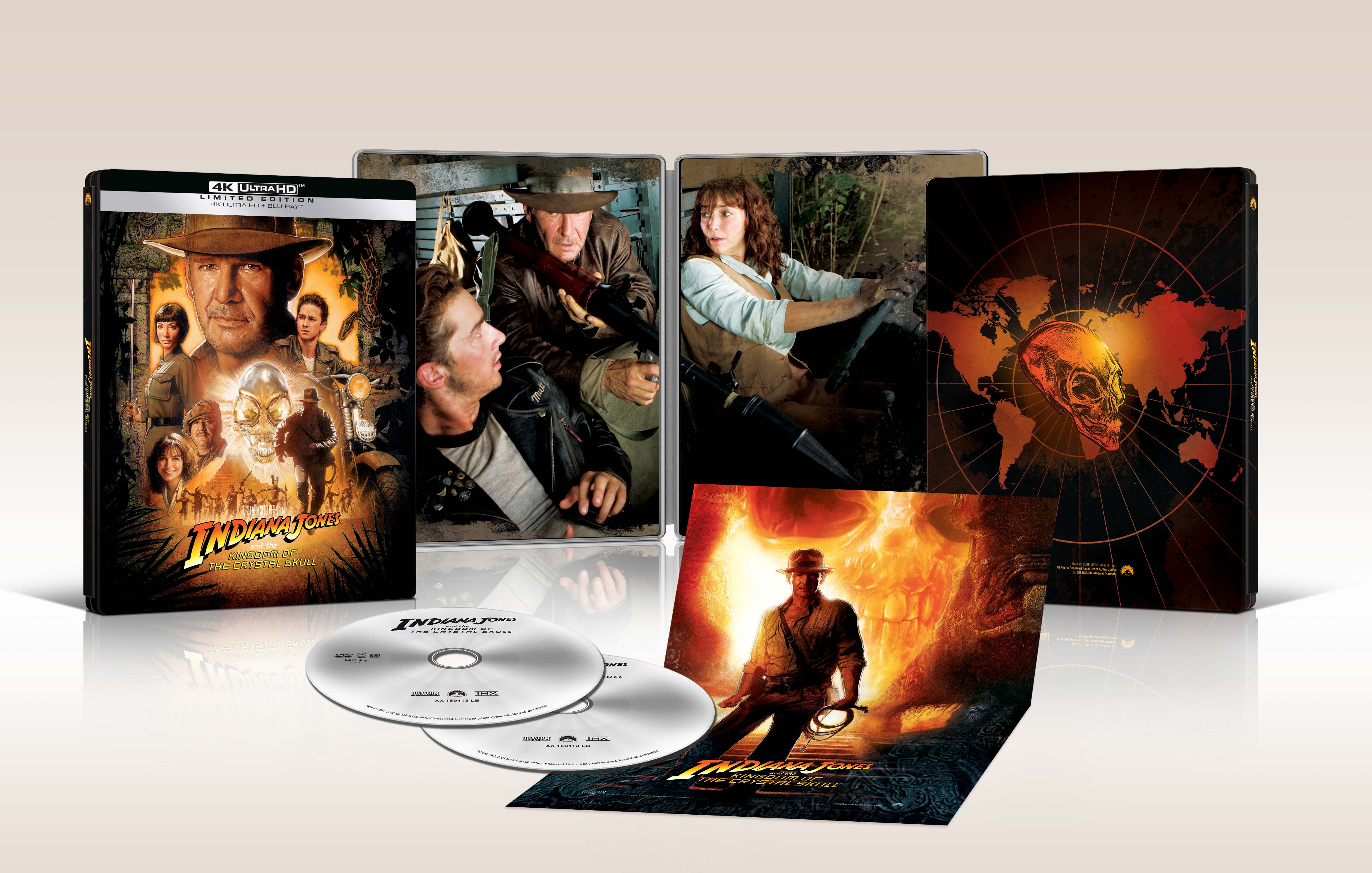 Indiana Jones e il Regno del Teschio di Cristallo (4K Ultra HD + Blu-Ray Disc - SteelBook)