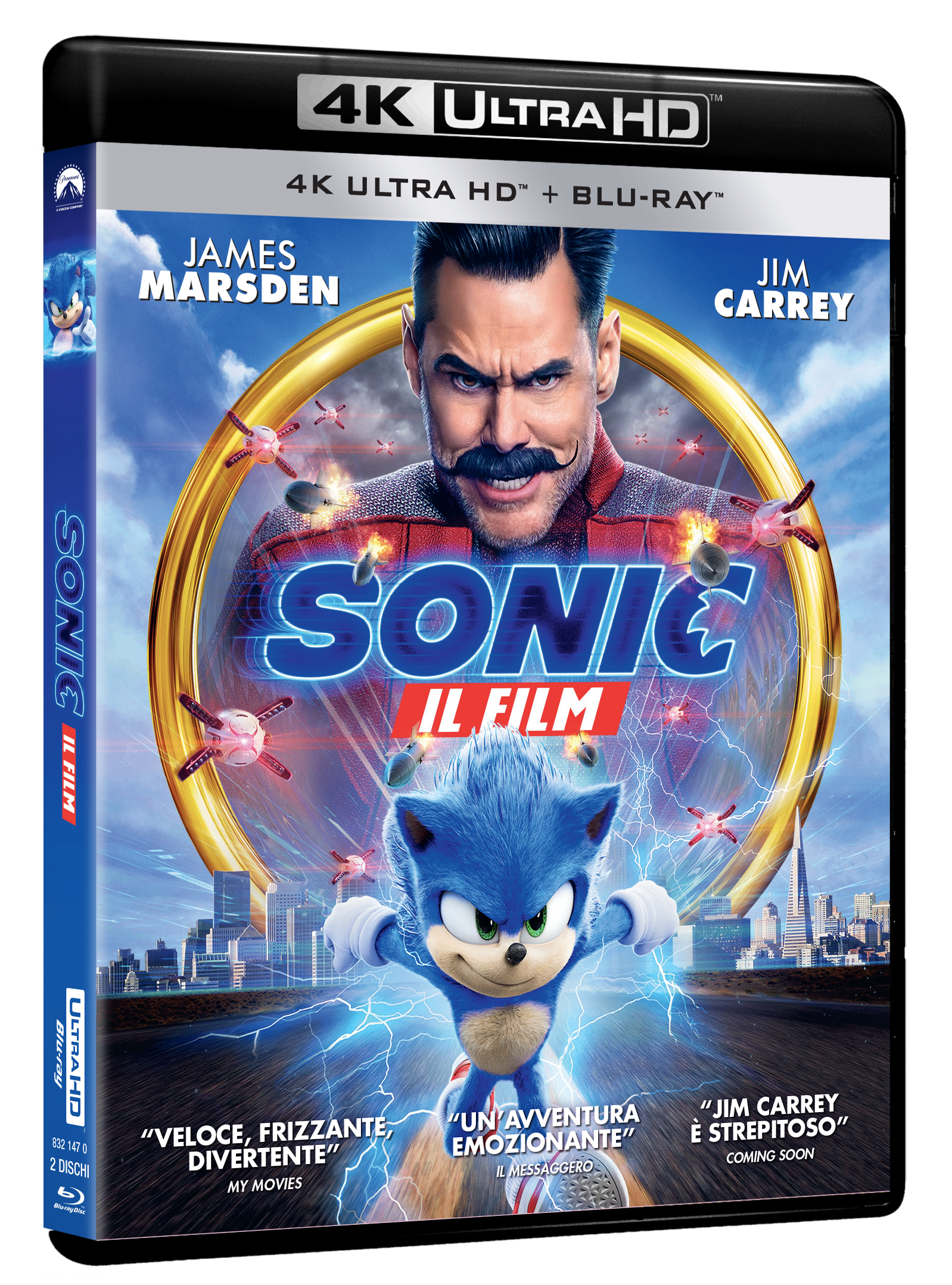 Sonic - Il film (4K Ultra HD + Blu-Ray Disc)