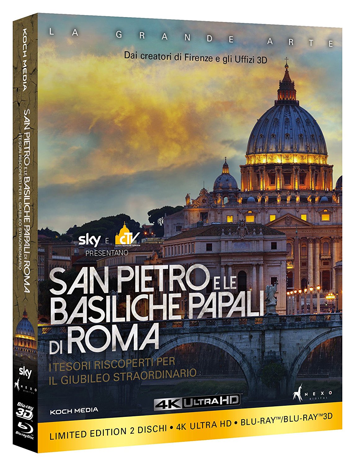 San Pietro e le Basiliche Papali di Roma 3D/4K (La Grande Arte) (4K Ultra HD + Blu-Ray Disc 3D/2D)