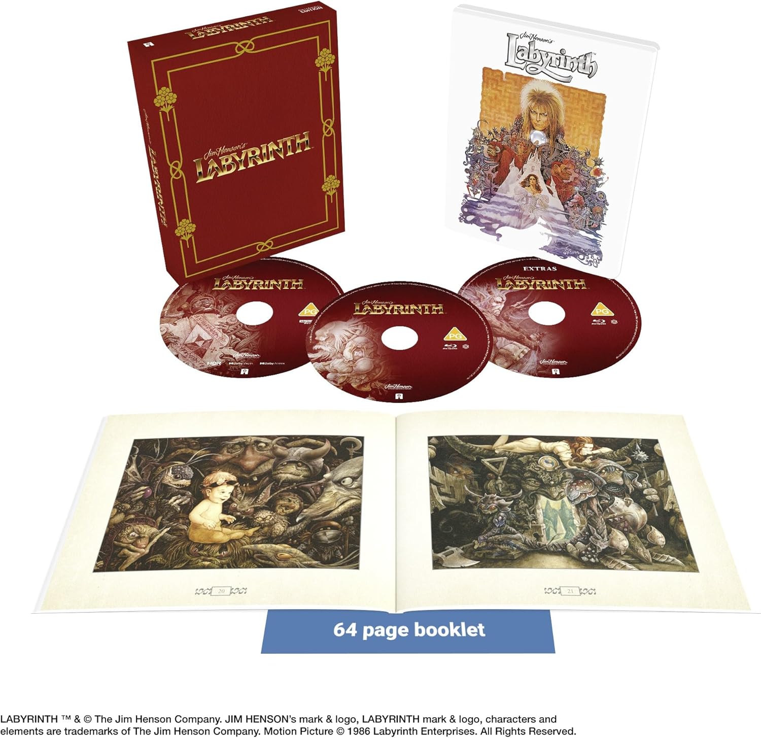 Labyrinth - Collector’s Ed. (Import UK) (4K Ultra HD + Blu-Ray Disc + Bonus Disc) (NO AUDIO ITA)