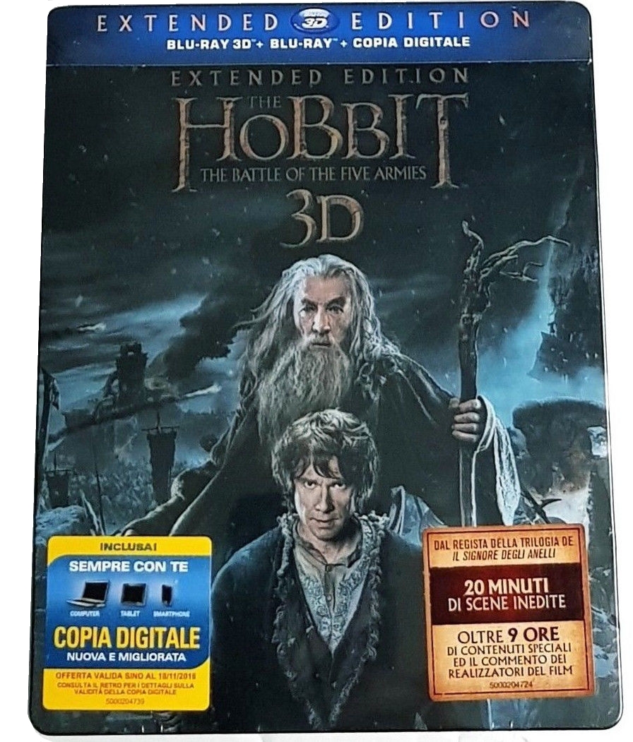 Lo Hobbit - La battaglia delle cinque armate 3D - Extended Ed. (2 Blu-Ray 3D + 3 Blu-Ray Disc)