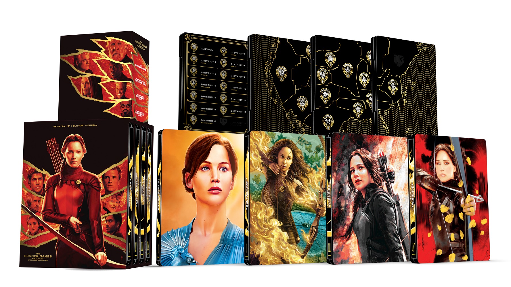 Hunger Games - The Ultimate Steelbook Collection (4 4K Ultra HD + 4 Blu-Ray Disc - SteelBook)