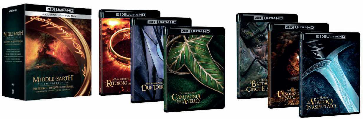 Middle Earth - 6 Film Versioni Cinematografiche + Estese (15 4K Ultra HD + 15 Blu-Ray Disc)