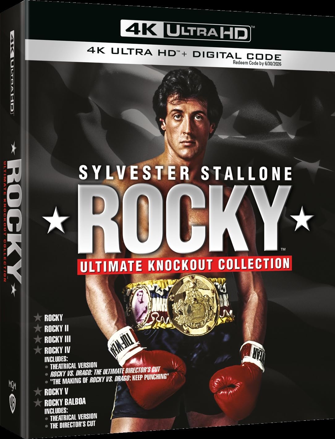 Rocky - Ultimate Knockout Collection (6 film) (6 4K Ultra HD + Blu-Ray Bonus Disc)