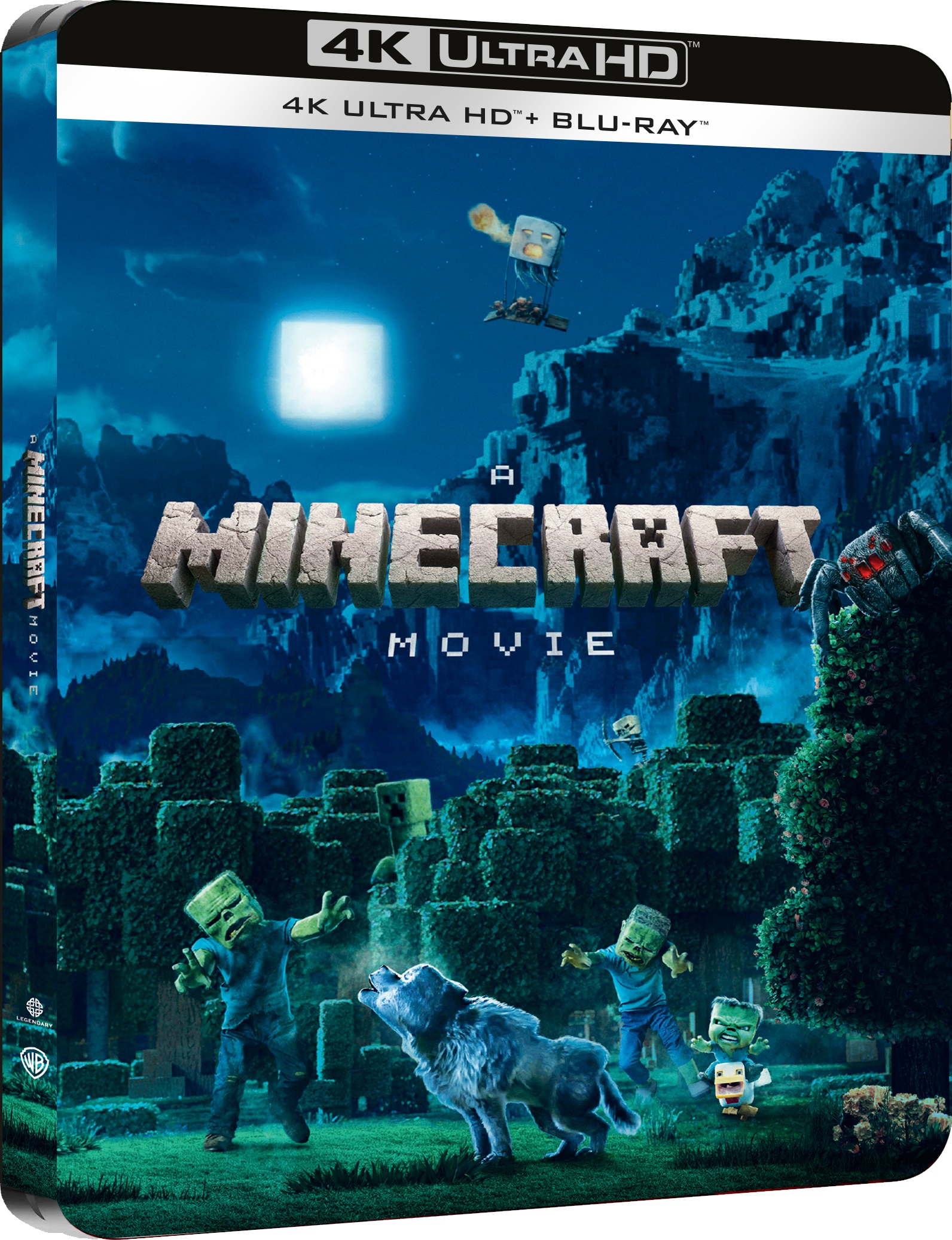 Un film Minecraft - Steelbook 3 Night Scene (4K Ultra HD + Blu-Ray Disc - Steelbook)