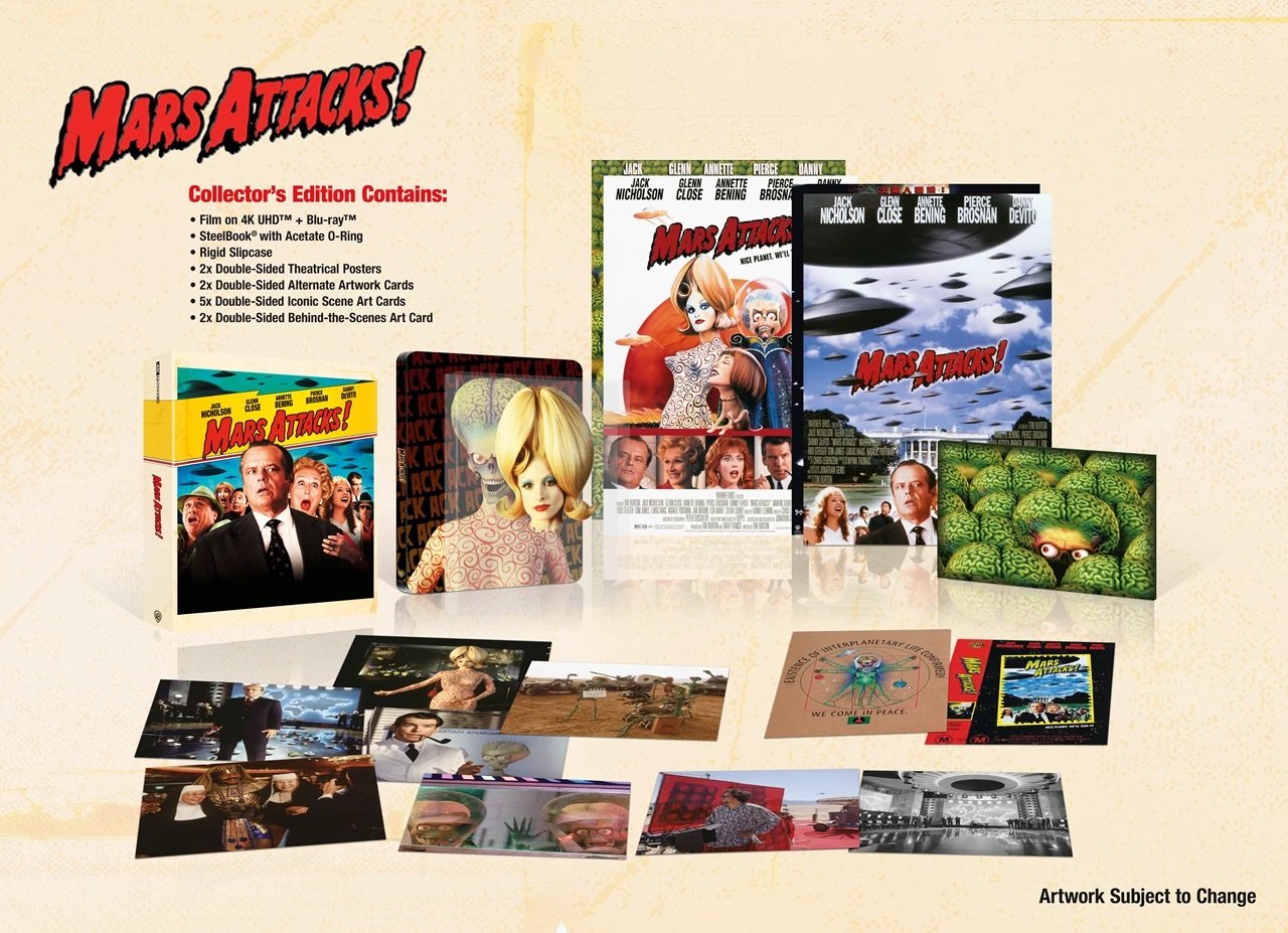 Mars Attacks! - UCE (4K Ultra HD + Blu-Ray Disc - SteelBook) — Cofanetti & Box Set Deluxe