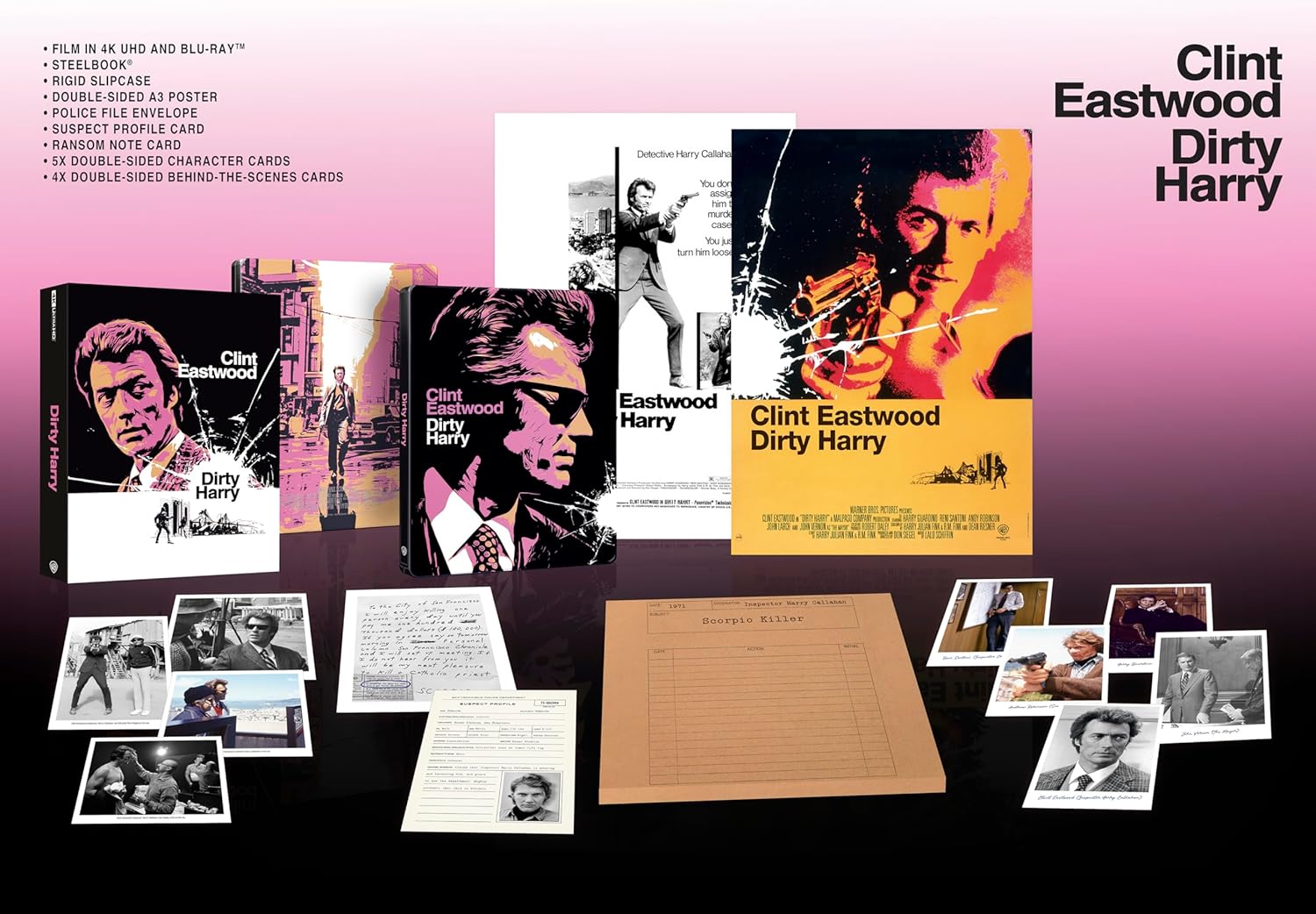 Dirty Harry - Limited Collectors (Import UK) (4K Ultra HD + Blu-Ray Disc - Steelbook)