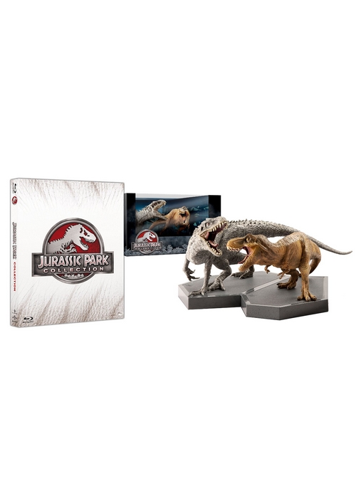 Jurassic Park Collection - Giftset Edizione Limitata (4 Blu-Ray Disc + 2 Stautette da Collezione)