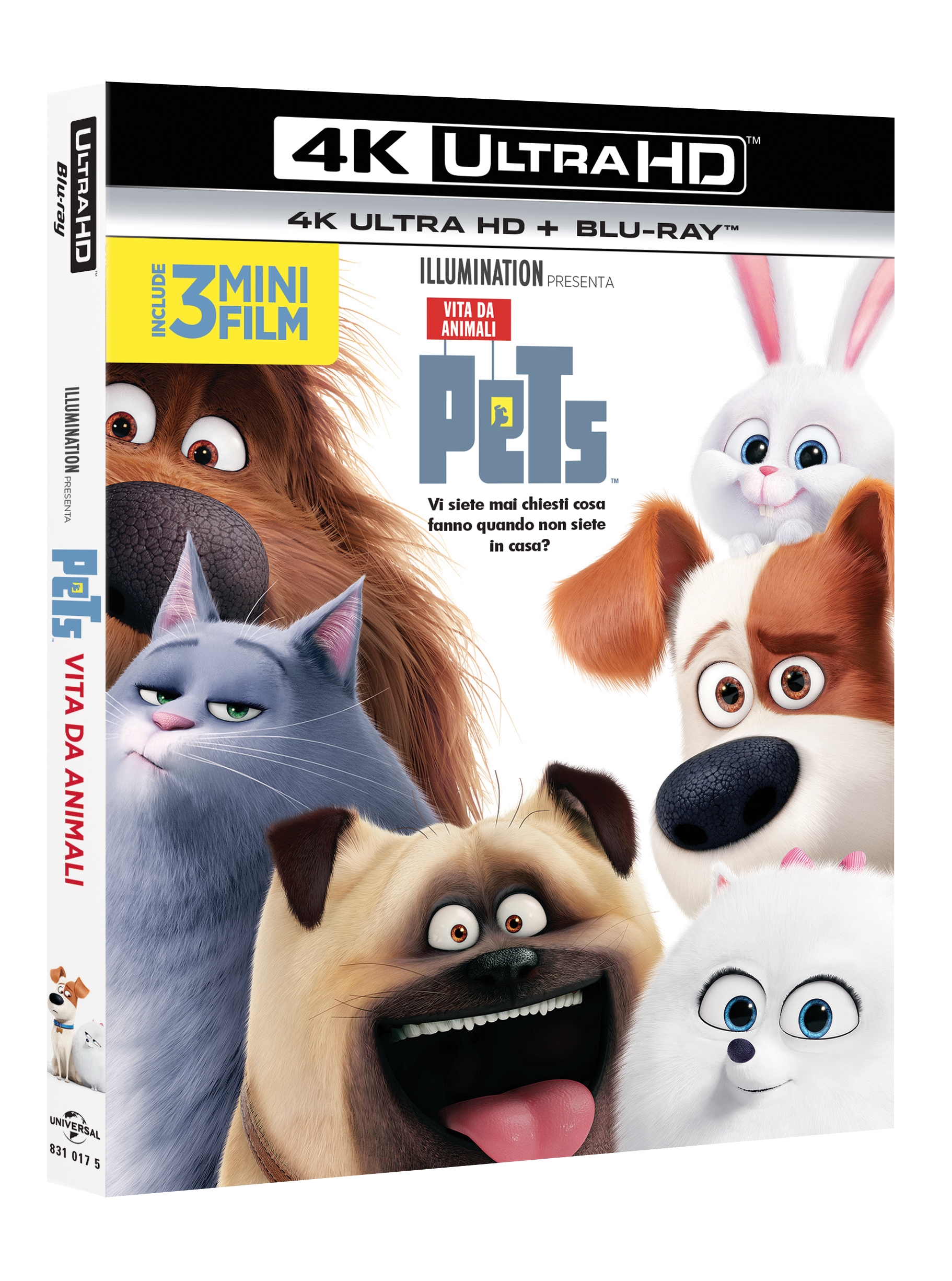 Pets - Vita da animali (4K Ultra HD + Blu-Ray Disc)