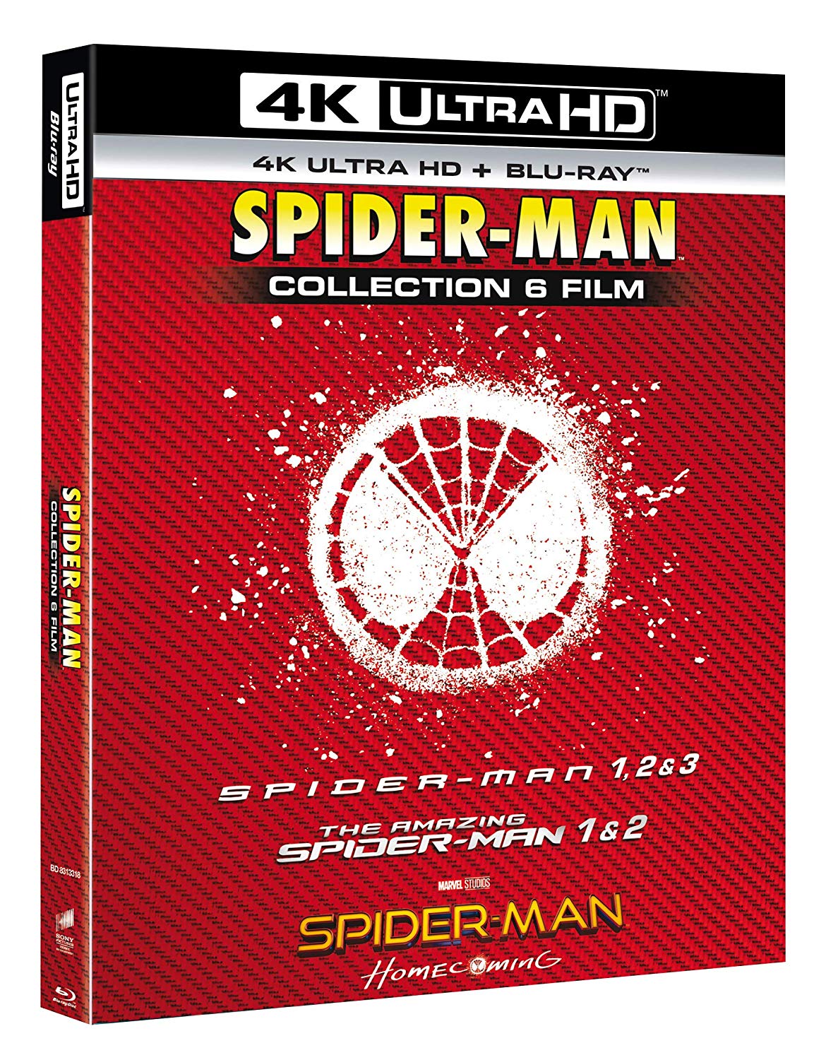Spider-Man Collection 6 Film (6 4K Ultra HD + 6 Blu-Ray Disc)