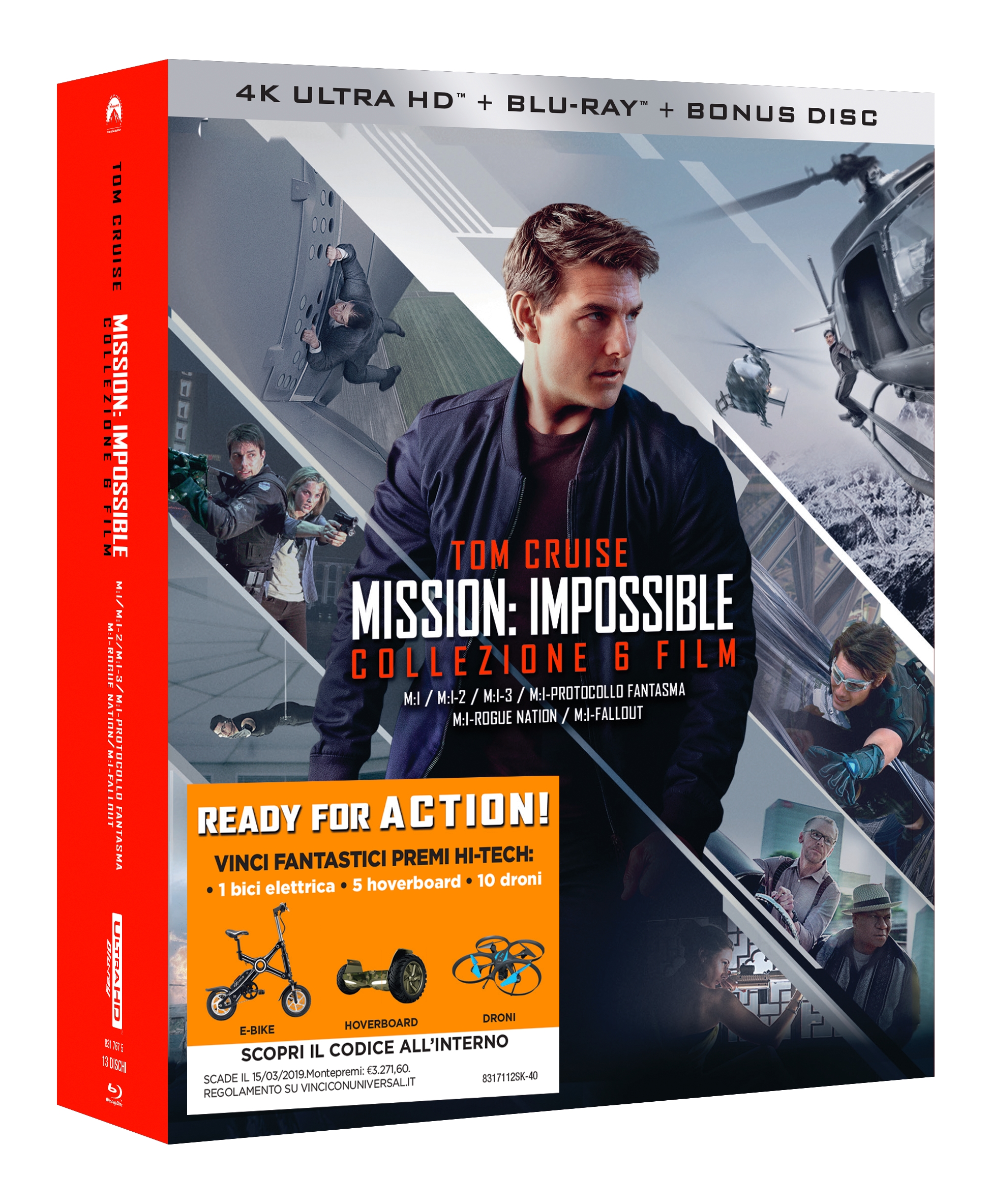 Mission: Impossible - Collezione 6 Film (6 4K Ultra HD + 7 Blu-Ray Disc)