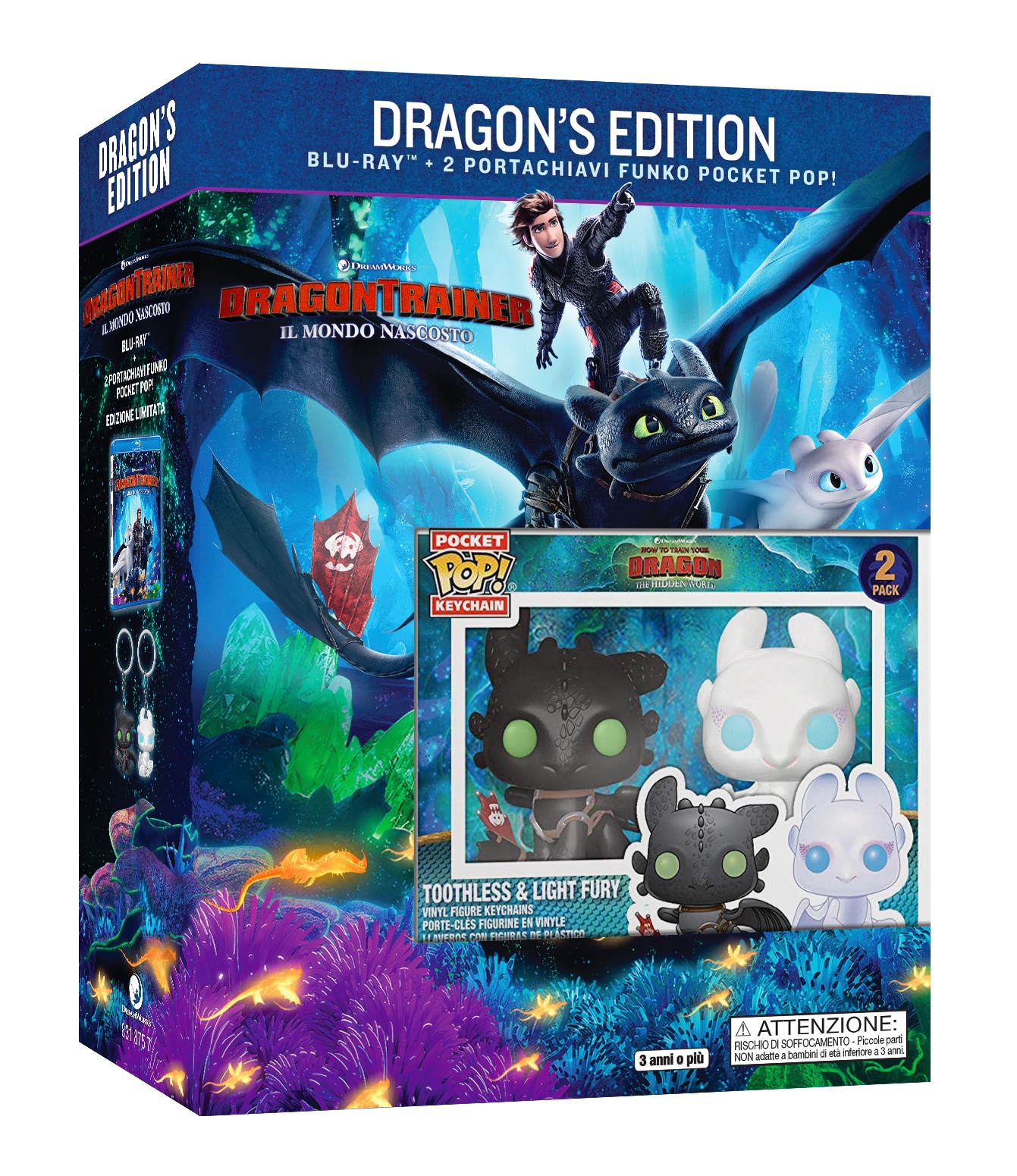 Dragon Trainer - Il mondo nascosto - Dragon's Edition (Blu-Ray Disc + 2 Portachiavi Funko Pocket)