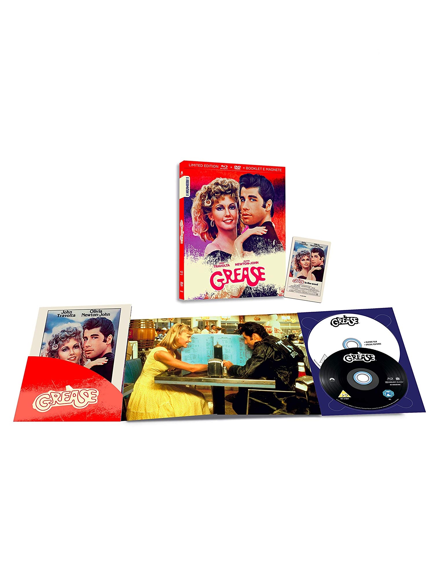 Grease - Limited Edition (I Numeri 1) (Blu-Ray Disc + DVD + Booklet + Magnete)