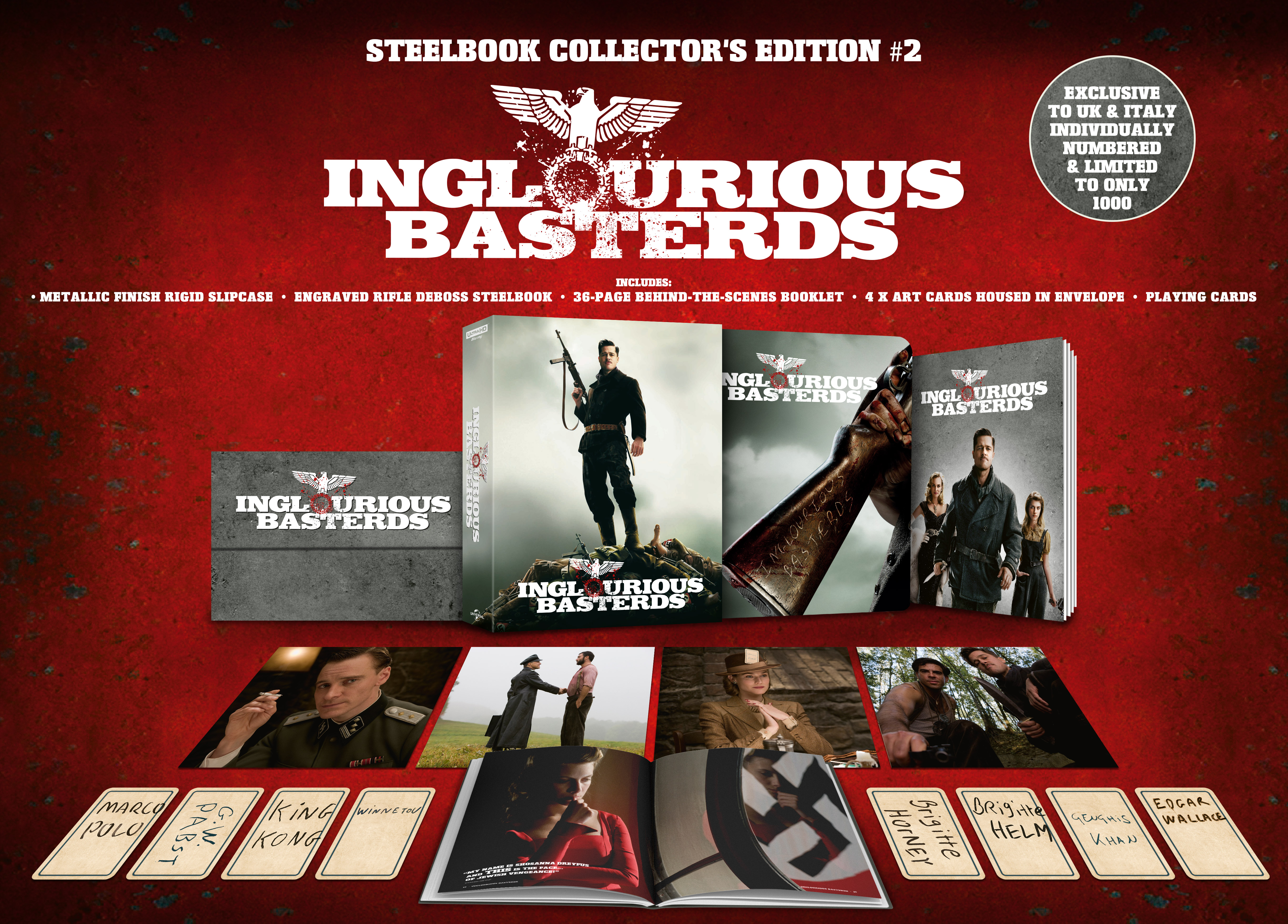 Bastardi senza gloria - Collector's Edition Numerata (4K Ultra HD + Blu-Ray Disc - SteelBook)
