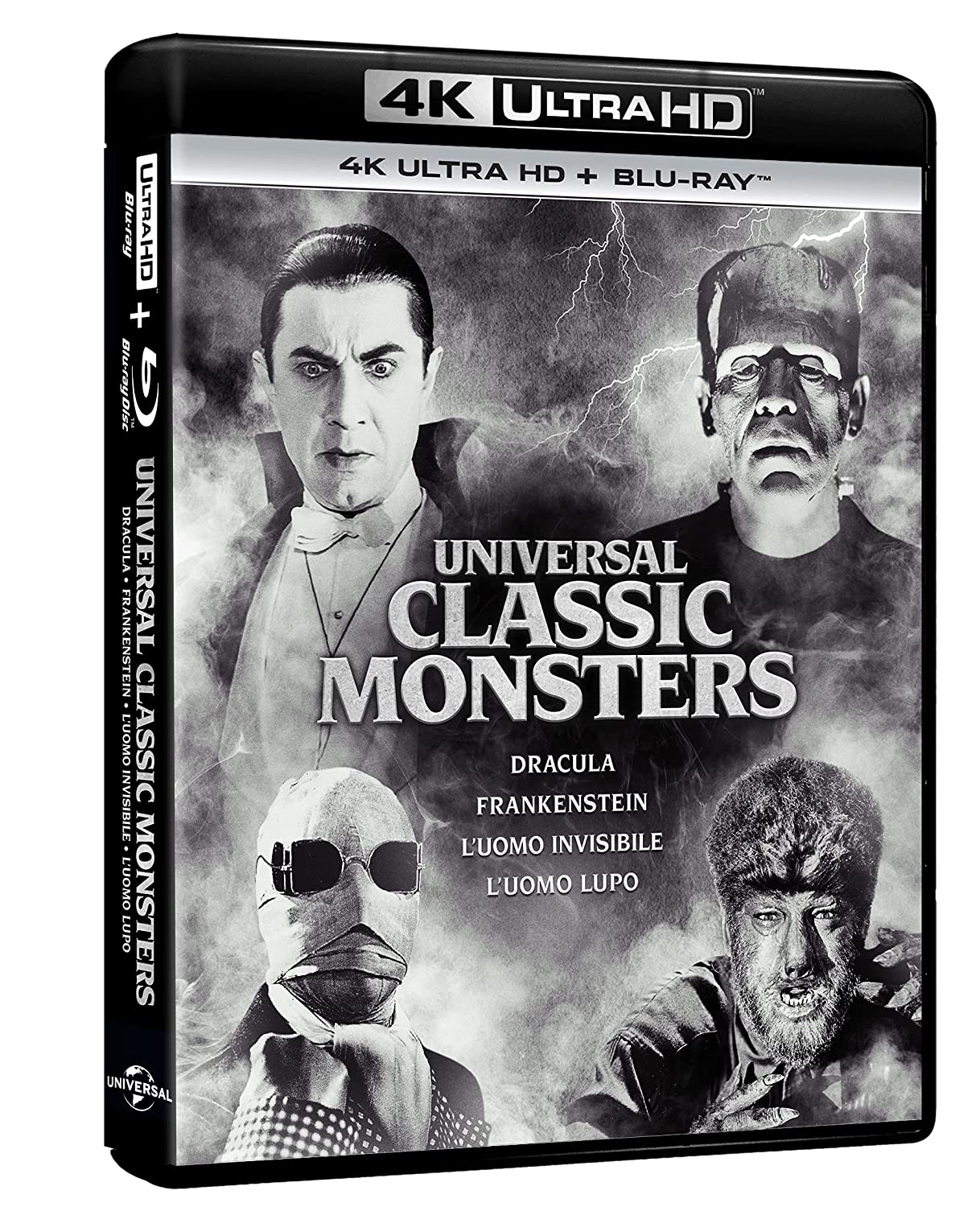 Universal Classic Monsters - Collection Vol 1 (4 4K Ultra HD + 4 Blu-Ray Disc)