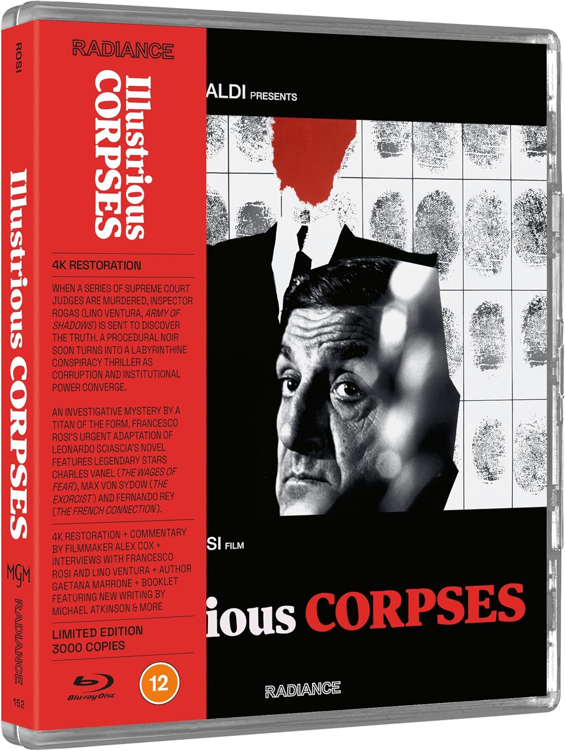 Illustrious Corpses (Cadaveri eccellenti) - Limited Edition (Import UK) (Blu-Ray Disc + Booklet)