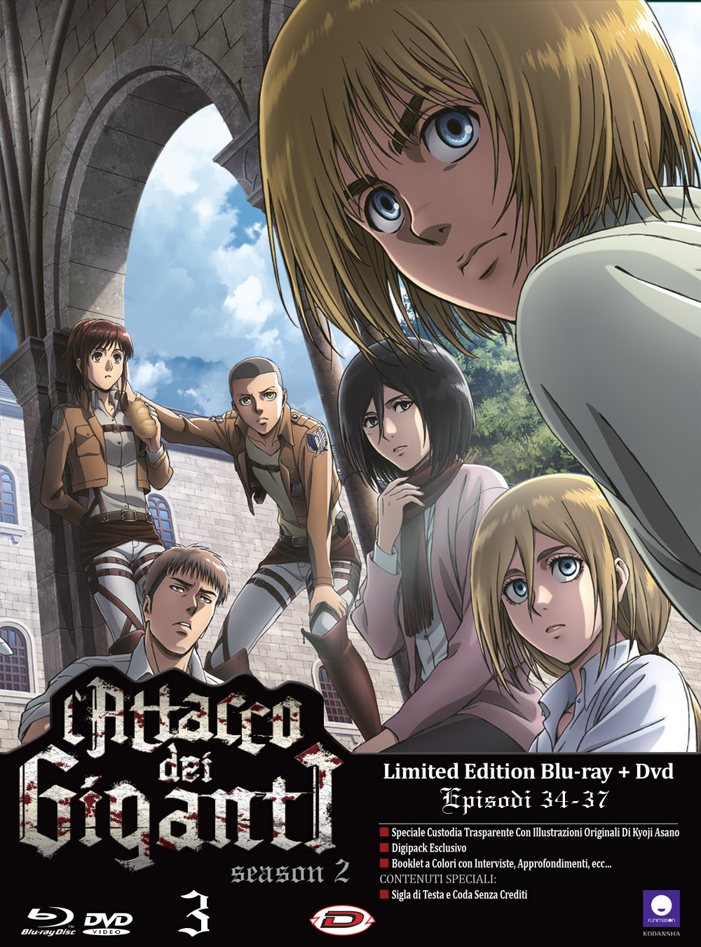 L'attacco dei Giganti - Stagione 2 - Vol. 3 - Limited Edition (Blu-Ray Disc + DVD)