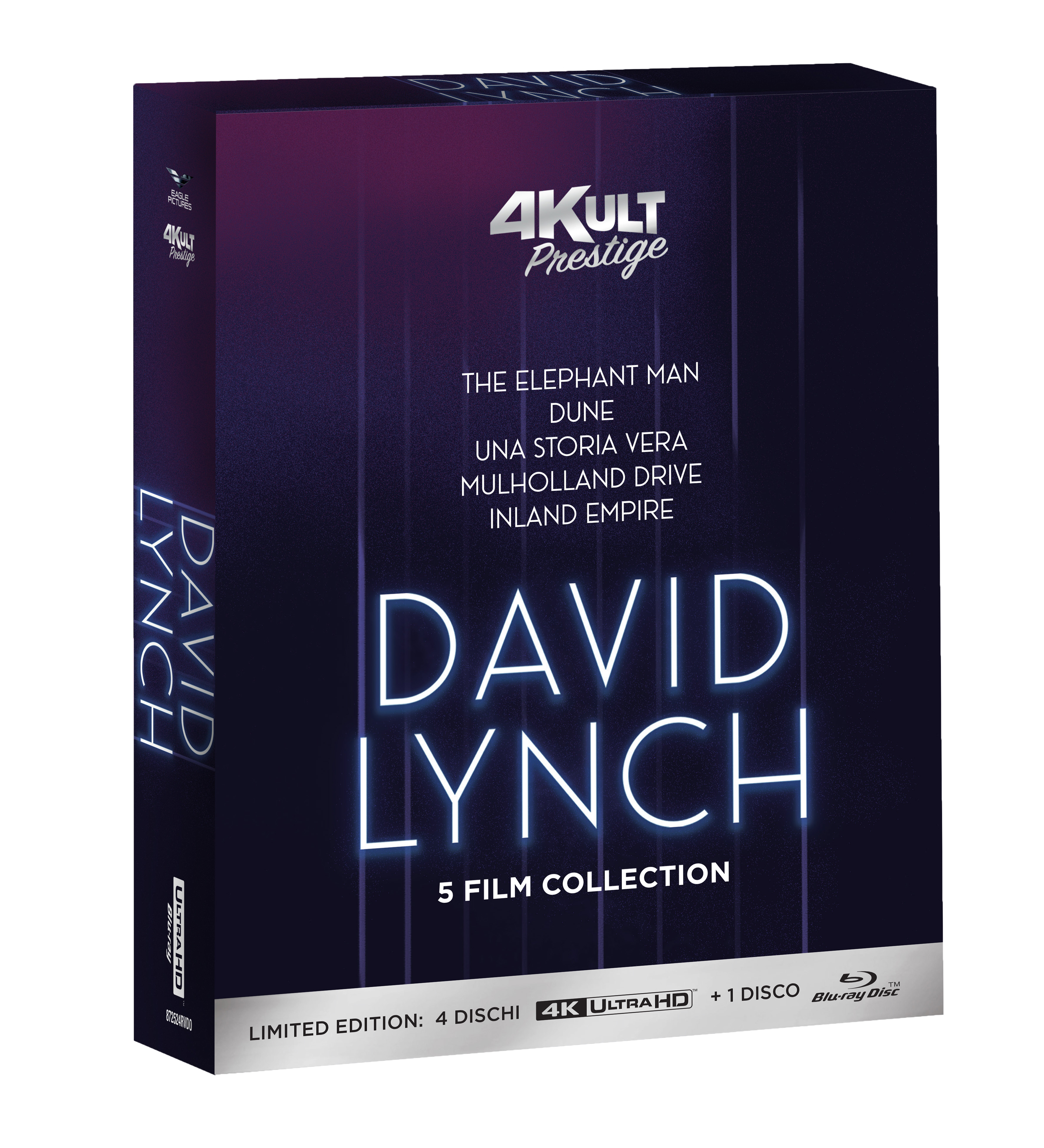 David Lynch - 5 Film Collection (4Kult Prestige) (4 4K Ultra HD + Blu-Ray Disc + 5 Card)