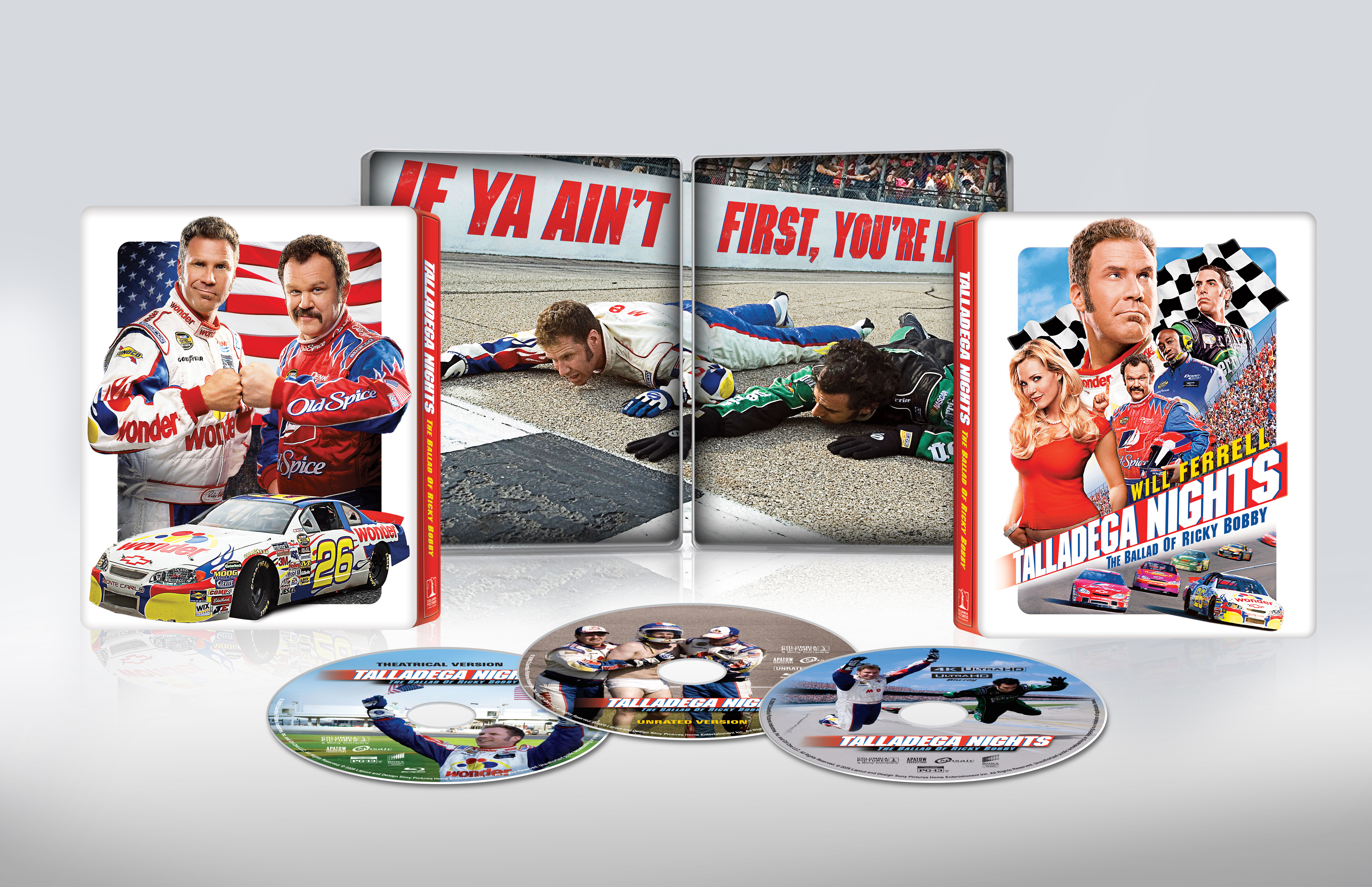Ricky Bobby - La storia di un uomo che sapeva contare fino a uno (4K Ultra HD + 2 Blu-Ray - Steel)