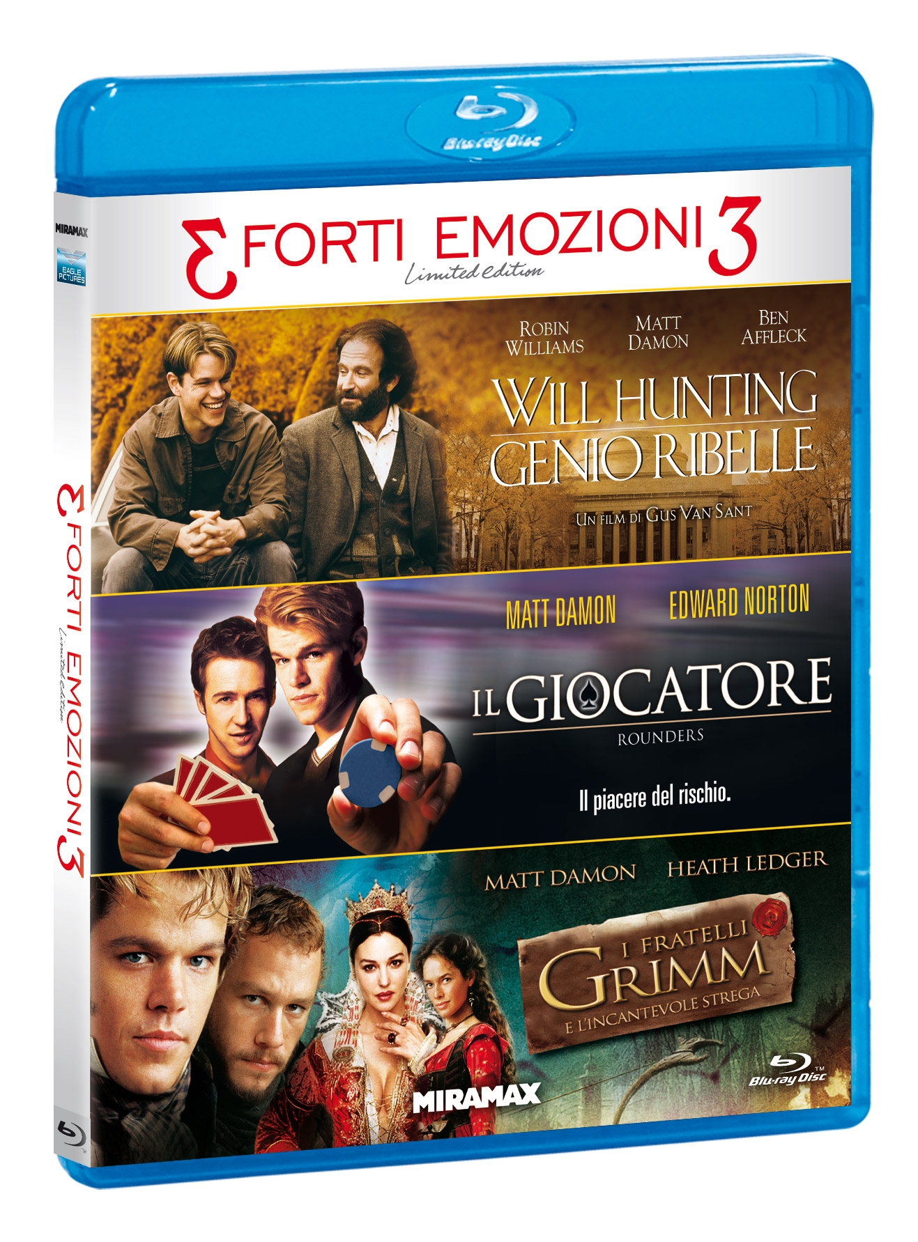 3 Forti Emozioni (Matt Damon) - Limited Edition (3 Blu-Ray Disc)