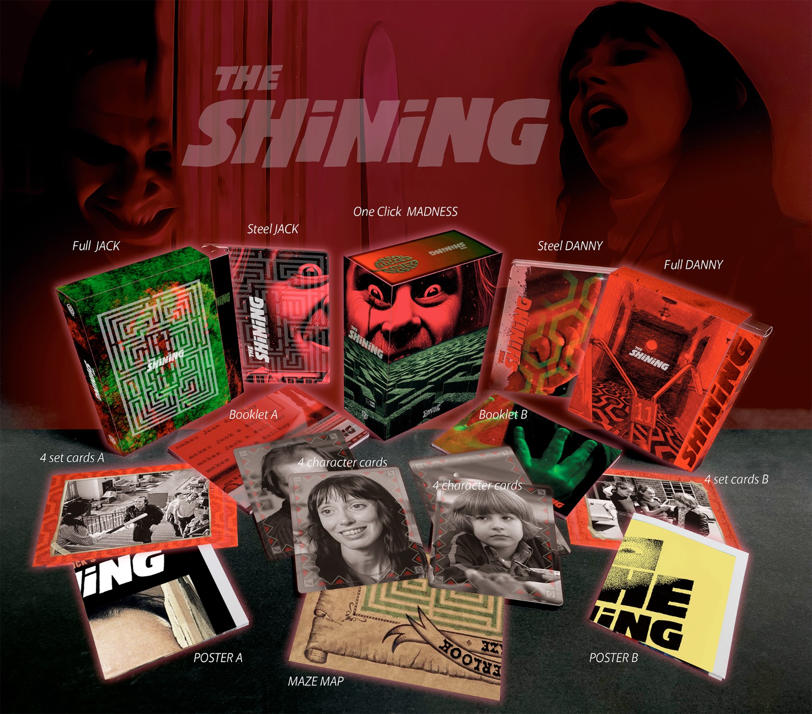 Shining - One Click - Madness -Ed. in 100 copie (2 4K Ultra HD + 2 Blu-Ray Disc)