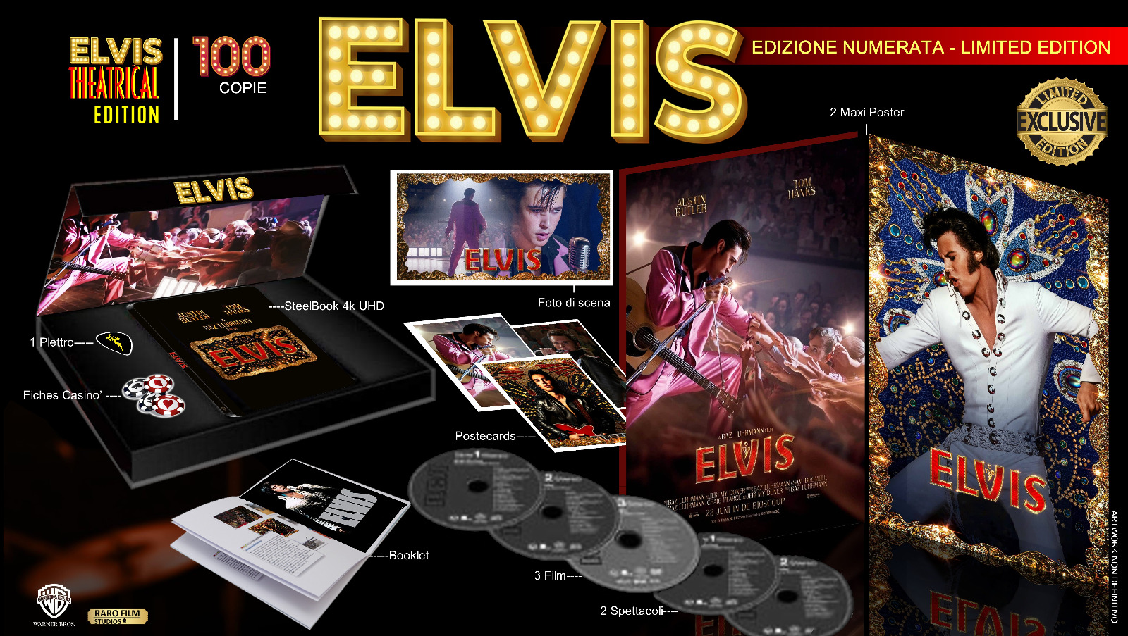 Elvis - Theatrical Ed. (4K Ultra HD + Blu-Ray Disc + 5 DVD + Booklet + 4 Postcards  - SteelBook)