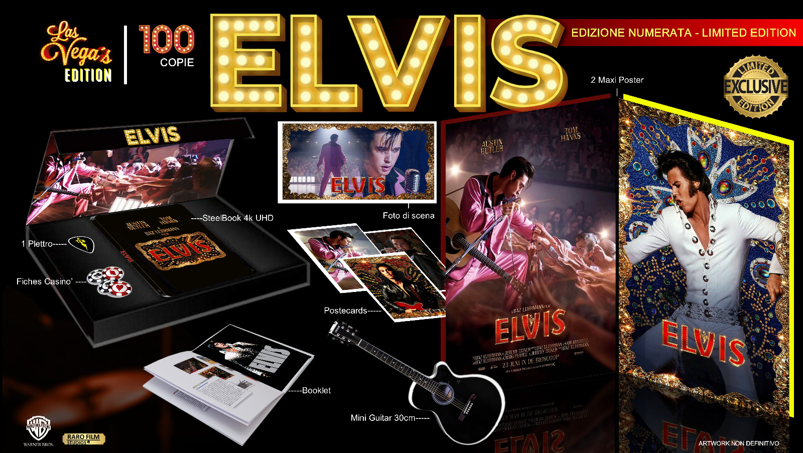 Elvis - Las Vegas Ed. (4K Ultra HD + Blu-Ray Disc + Booklet + 4 Postcards + Gadget - SteelBook)