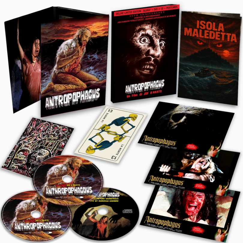 Antropophagus - 40Th Anniversary Deluxe Edition (Blu-Ray Disc + DVD + CD + Postcards) — Edizioni Speciali & Limitate
