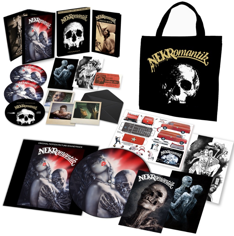 Nekromantik - Deluxe Bag Edition (2 Blu-Ray Disc + 2 DVD + CD + Vinyl + Book + Cards + Art Inserts)
