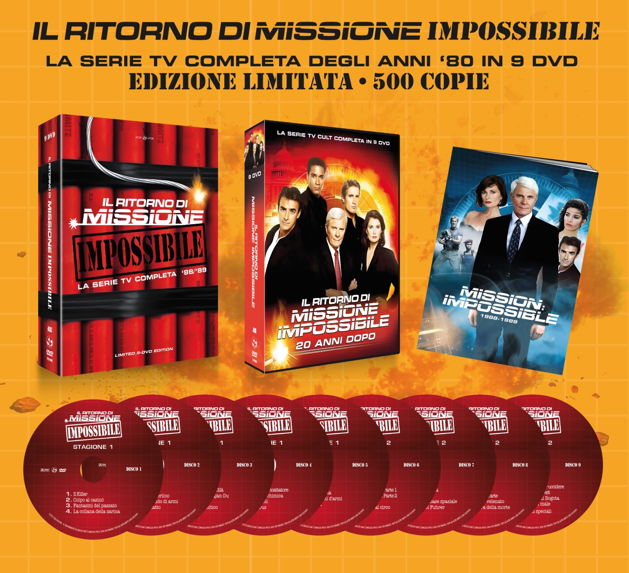 Il ritorno di Missione Impossibile - La Serie Tv Completa 88/89 (9 DVD +Booklet)(Noir d'Essai # 408)