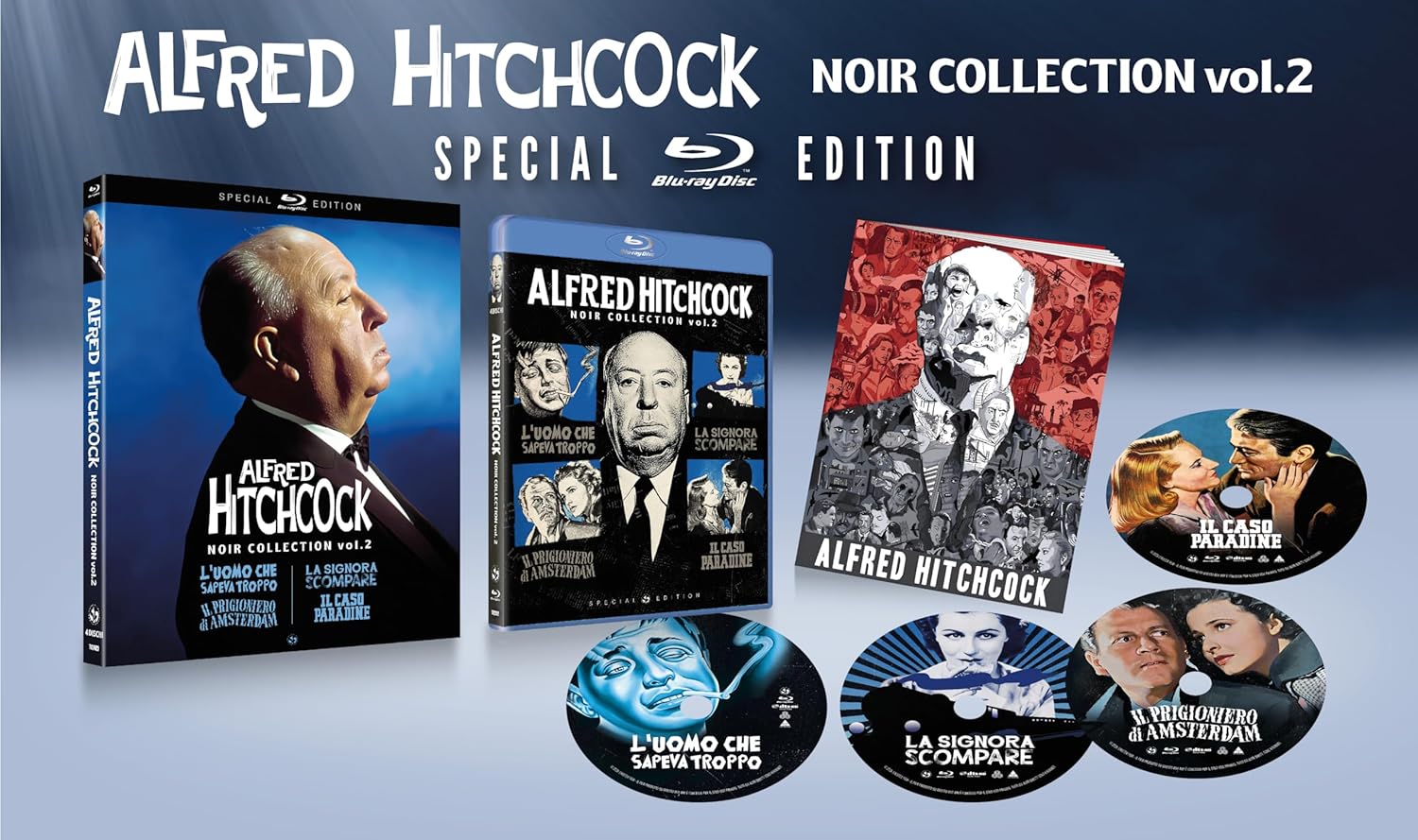 Alfred Hitchcock Noir Collection Vol 2 - Special Edition (4 Blu-Ray Disc + Booklet)