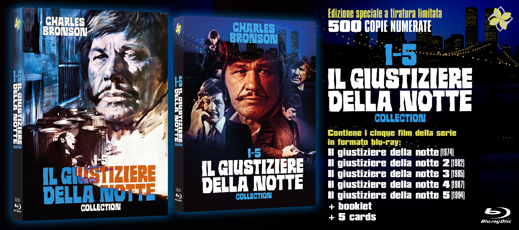 Il giustiziere della notte 1-5 - Collection Limited 500 copie (5 Blu-Ray Disc + Booklet + 5 card)