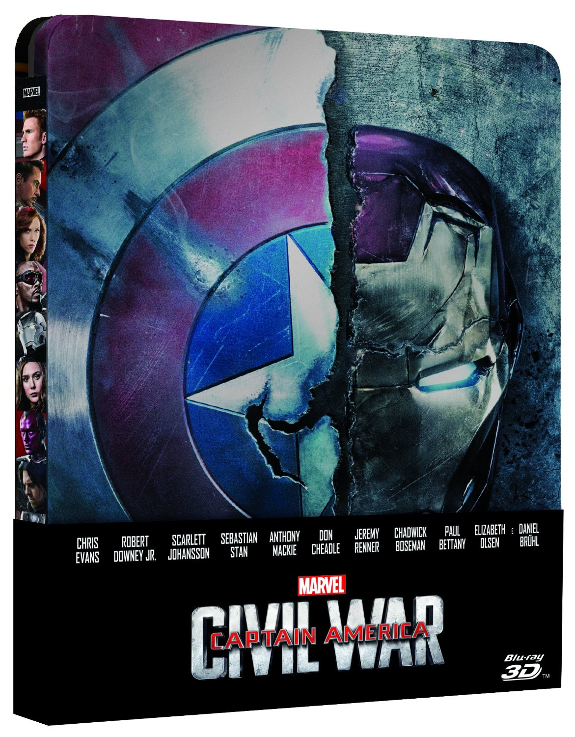 Captain America - Civil War (Blu-Ray 3D + Blu-Ray Disc - Steelbook)